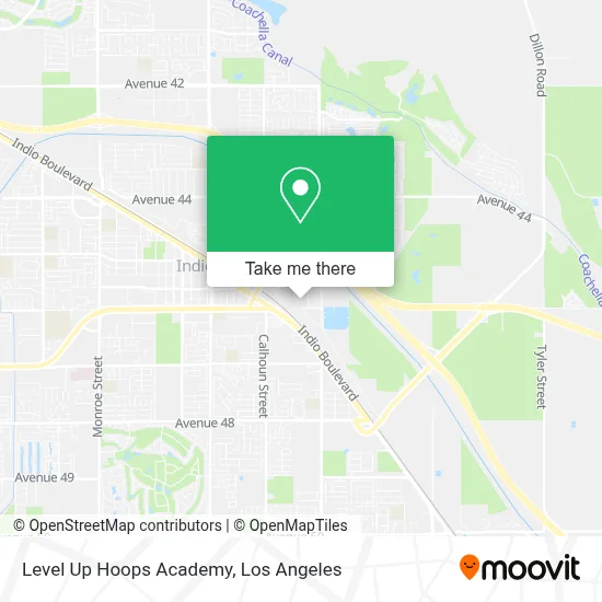 Level Up Hoops Academy map