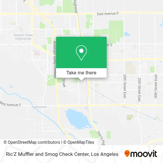 Ric'Z Muffler and Smog Check Center map