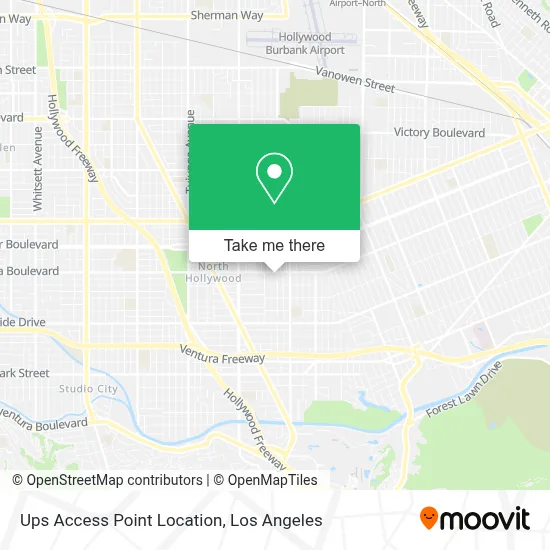 Ups Access Point Location map