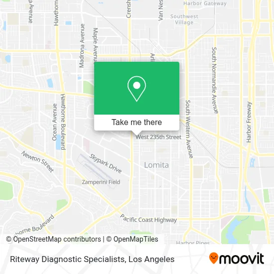 Riteway Diagnostic Specialists map