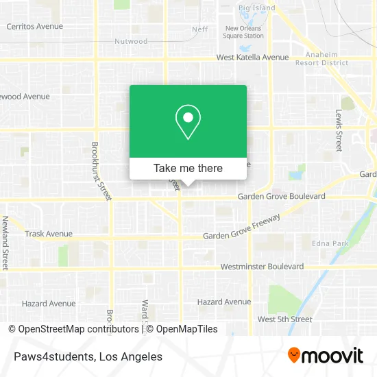 Paws4students map