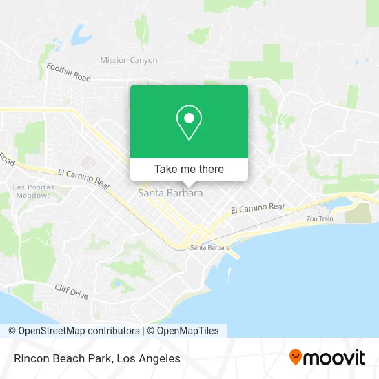 Rincon Beach Park map