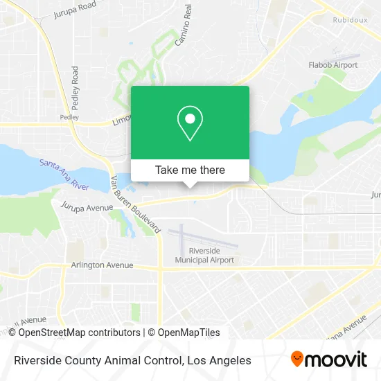 Riverside County Animal Control map