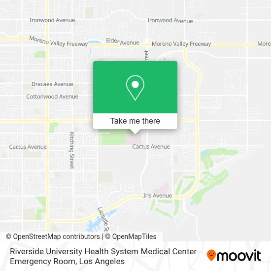 Riverside University Health System Medical Center Emergency Room map