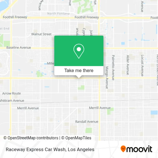 Raceway Express Car Wash map
