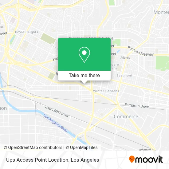 Ups Access Point Location map