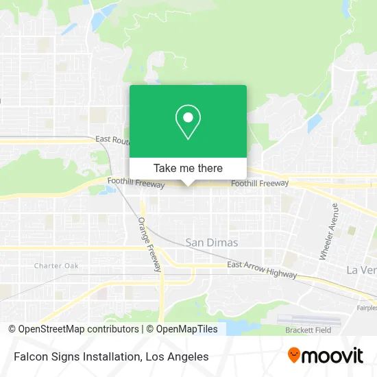 Falcon Signs Installation map