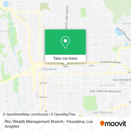Rbc Wealth Management Branch - Pasadena map