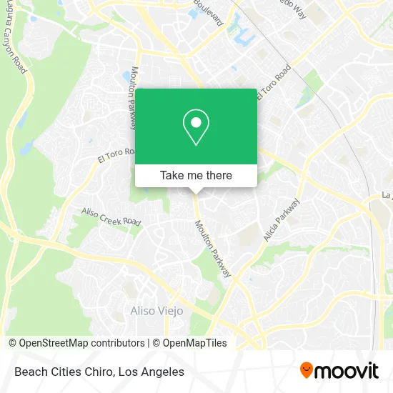 Beach Cities Chiro map