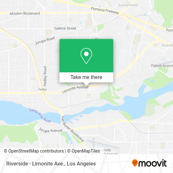 Riverside - Limonite Ave. map