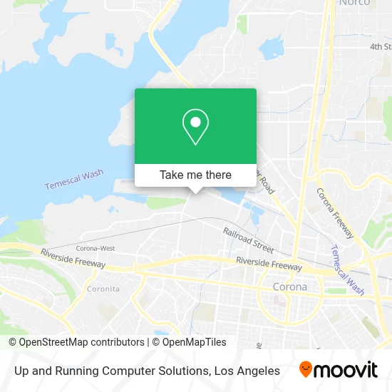 Up and Running Computer Solutions map
