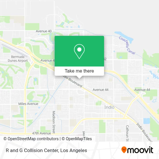 R and G Collision Center map