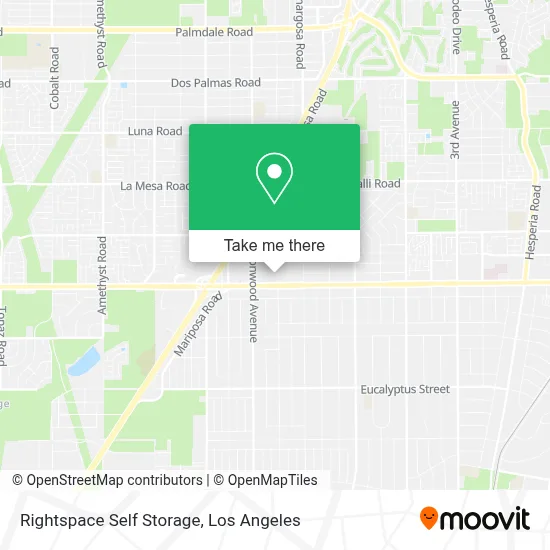 Rightspace Self Storage map