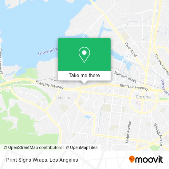 Print Signs Wraps map