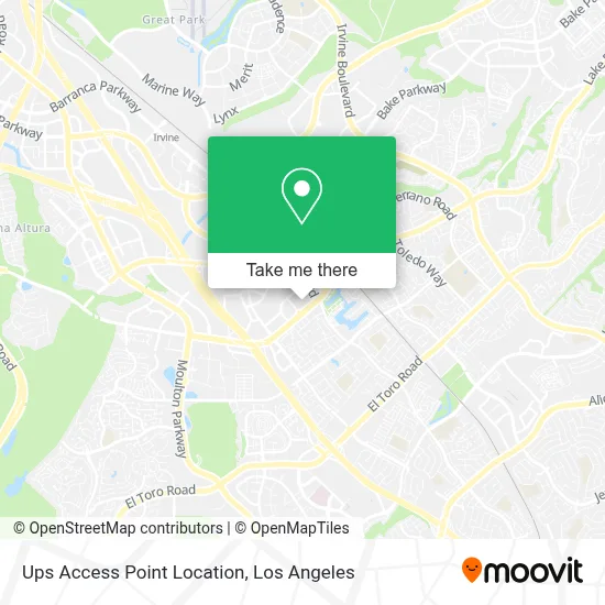 Ups Access Point Location map