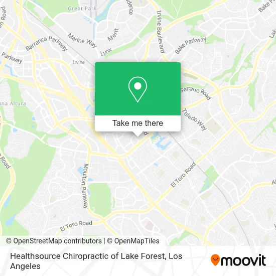 Healthsource Chiropractic of Lake Forest map
