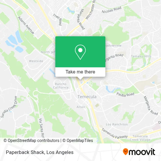 Paperback Shack map