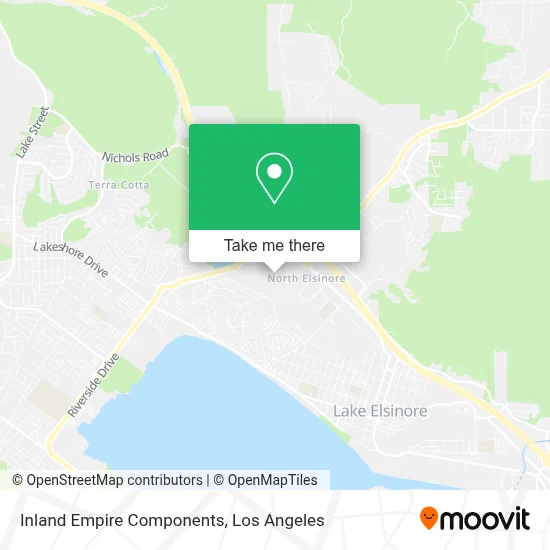 Inland Empire Components map