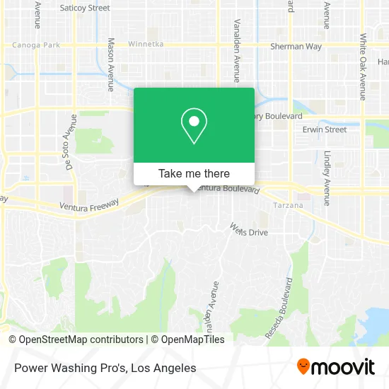 Power Washing Pro's map