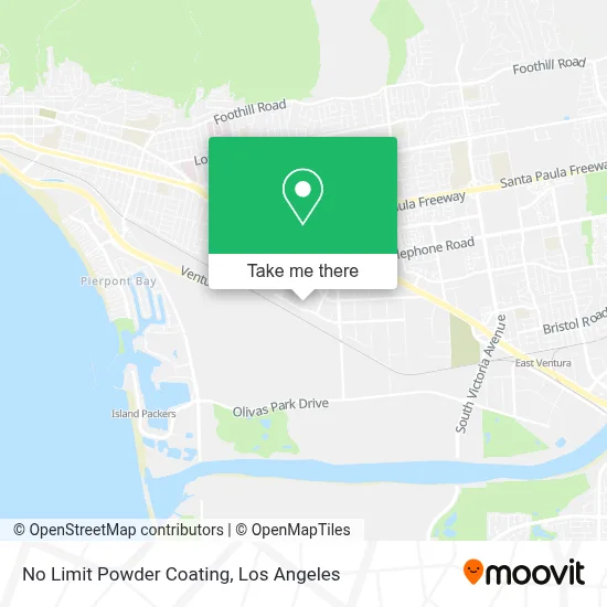 No Limit Powder Coating map