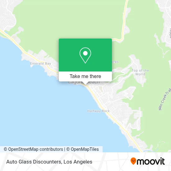 Auto Glass Discounters map