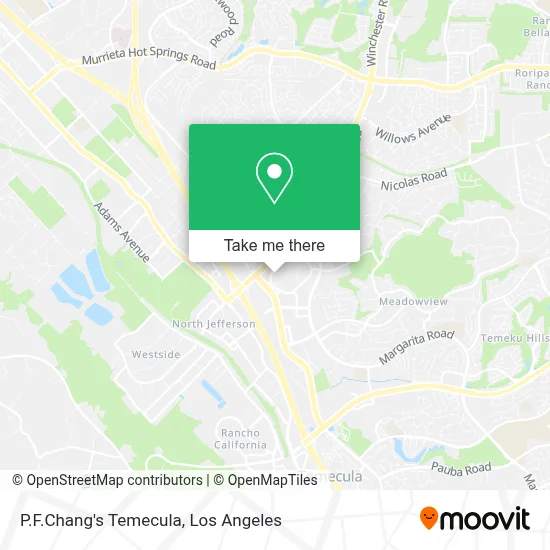 P.F.Chang's Temecula map