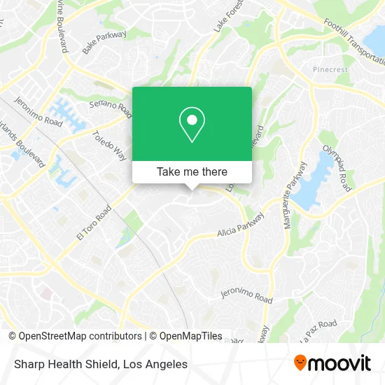 Sharp Health Shield map
