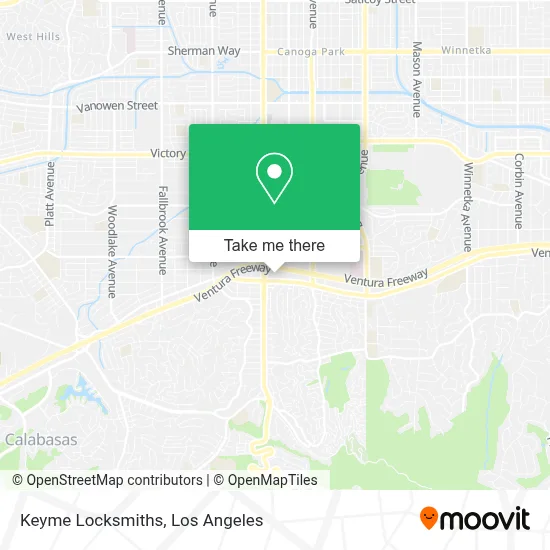 Keyme Locksmiths map