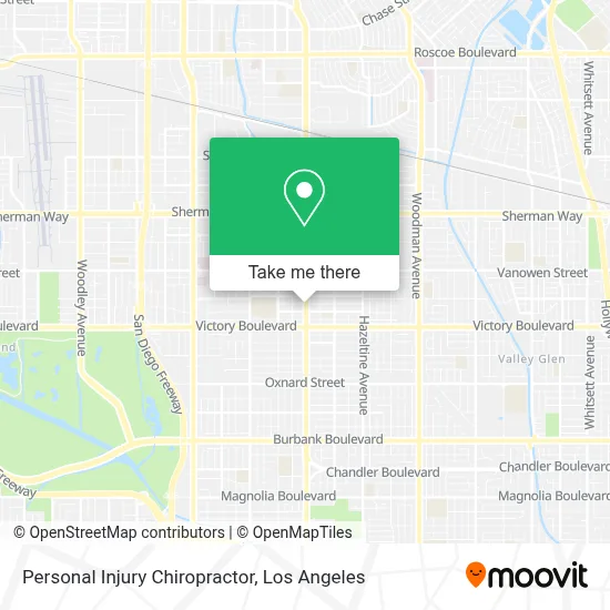 Personal Injury Chiropractor map