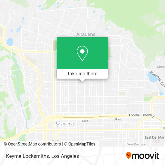 Keyme Locksmiths map