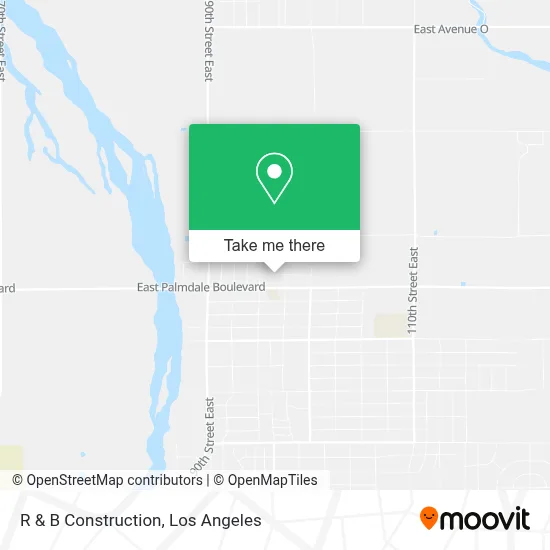 R & B Construction map