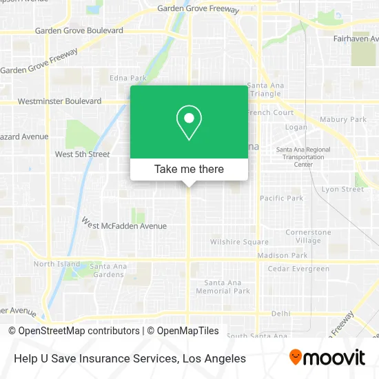 Help U Save Insurance Services map