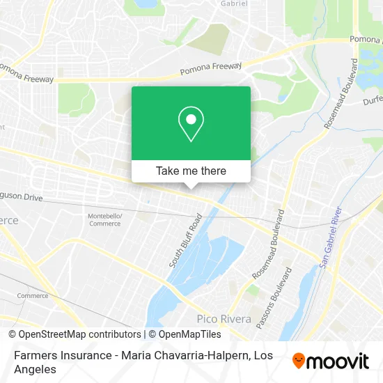 Farmers Insurance - Maria Chavarria-Halpern map