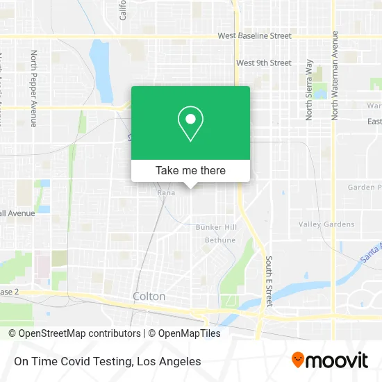 On Time Covid Testing map
