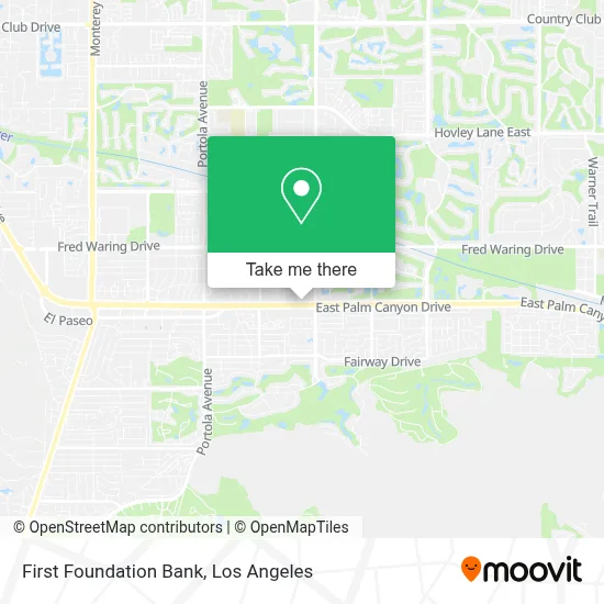 First Foundation Bank map