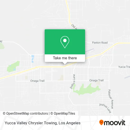 Yucca Valley Chrysler Towing map