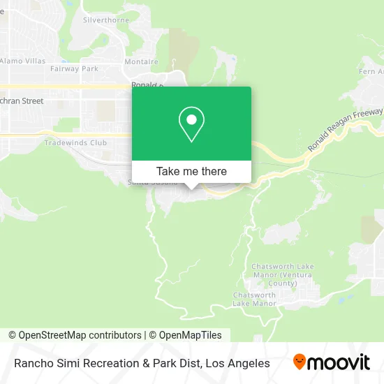 Rancho Simi Recreation & Park Dist map
