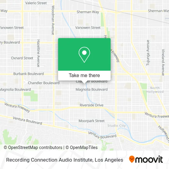 Recording Connection Audio Institute map