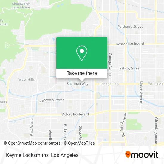 Keyme Locksmiths map