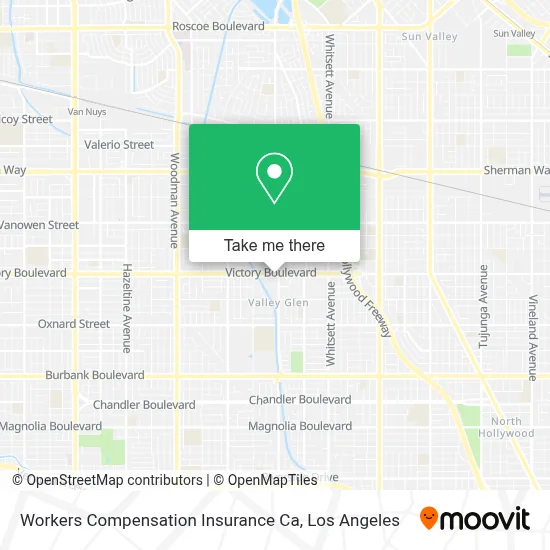 Workers Compensation Insurance Ca map