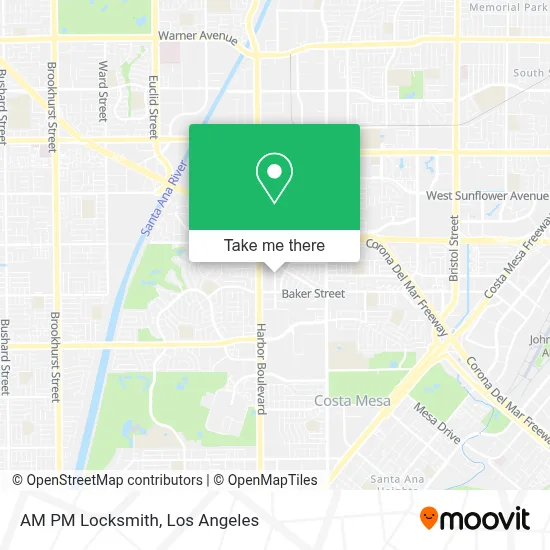 AM PM Locksmith map