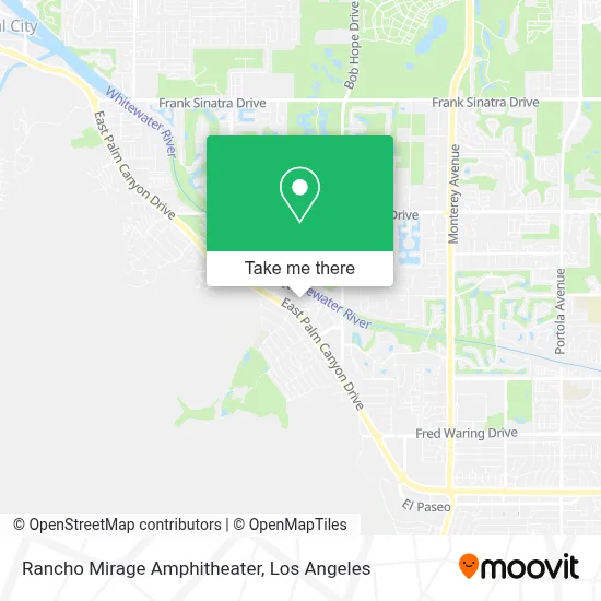 Rancho Mirage Amphitheater map