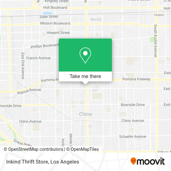 Inkind Thrift Store map