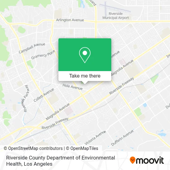 Riverside County Department of Environmental Health map