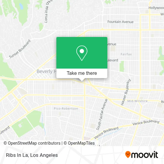 Ribs In La map