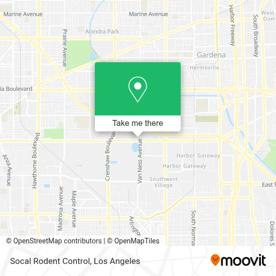 Socal Rodent Control map