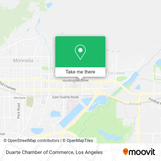 Duarte Chamber of Commerce map
