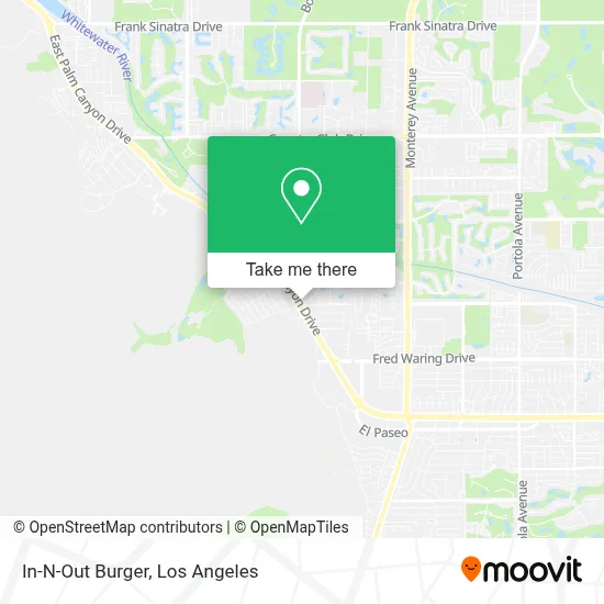 In-N-Out Burger map