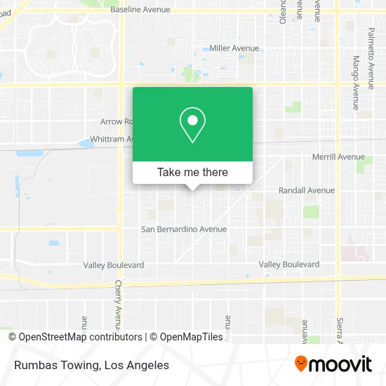 Rumbas Towing map