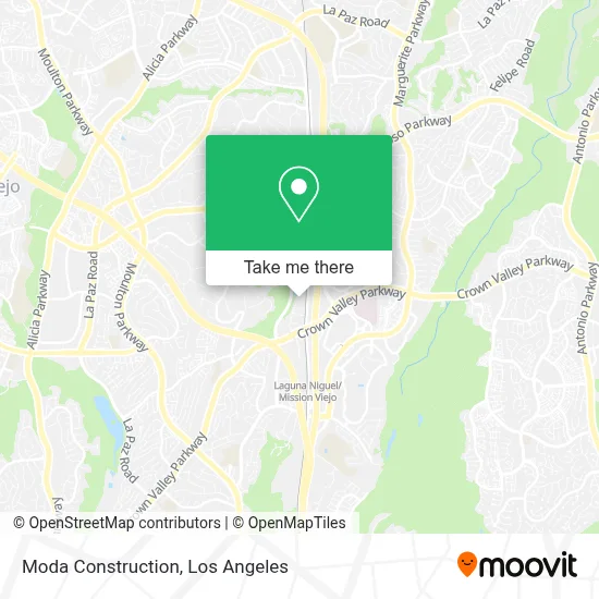 Moda Construction map